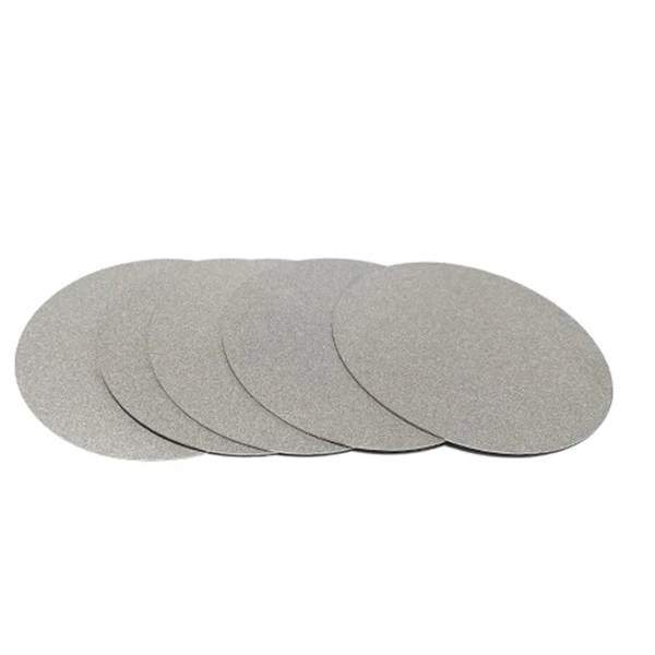 Plaque de filtre en titane frit