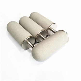 Filtre fritté en poudre de titane