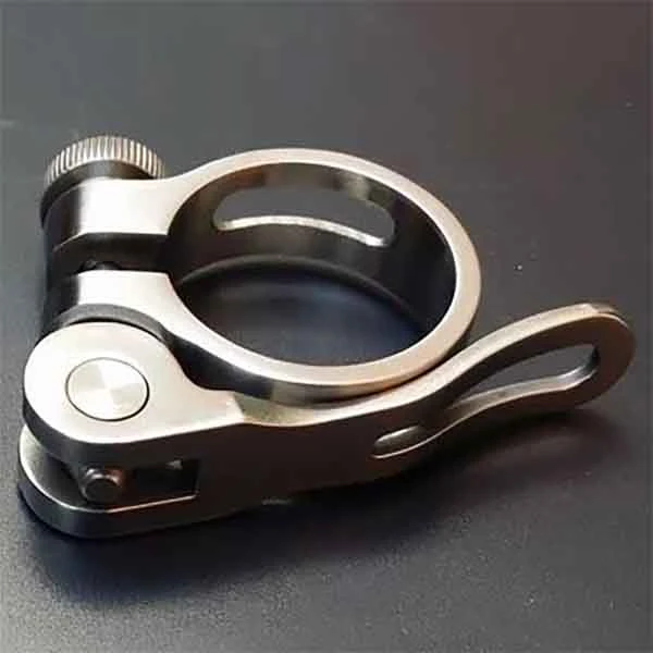 Collier de serrage pour tige de selle de vélo en titane