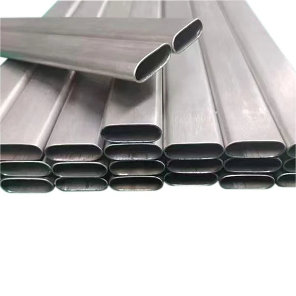 Tube plat en titane