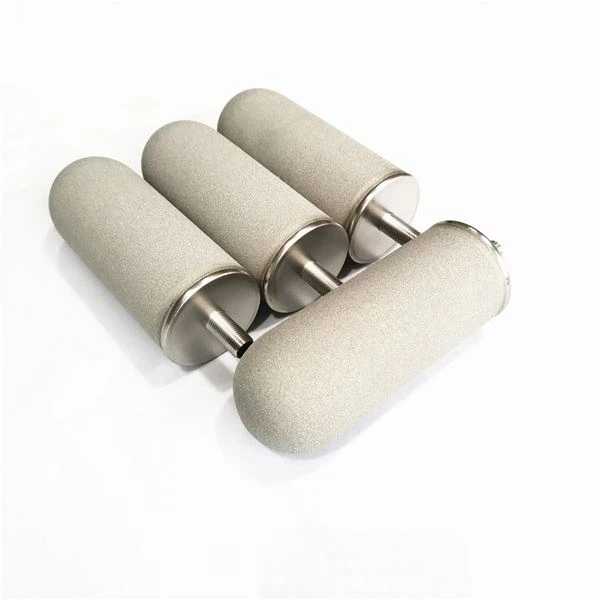 Filtre fritté en poudre de titane